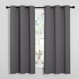 NICETOWN Grey Blackout Curtains for Bedroom 42″ Wide x 63″ Long 2 Panels