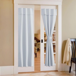 NICETOWN Greyish White Short Blackout Curtains 63 Inches Long for Bedroom(Greyish White)