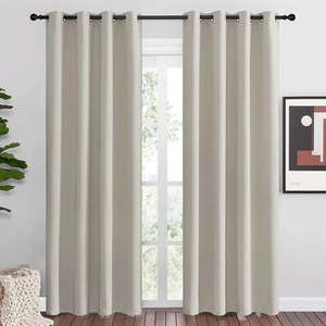 NICETOWN Natural Room Darkening Curtains for Bedroom 55″ w x 86″ L 2 Panels