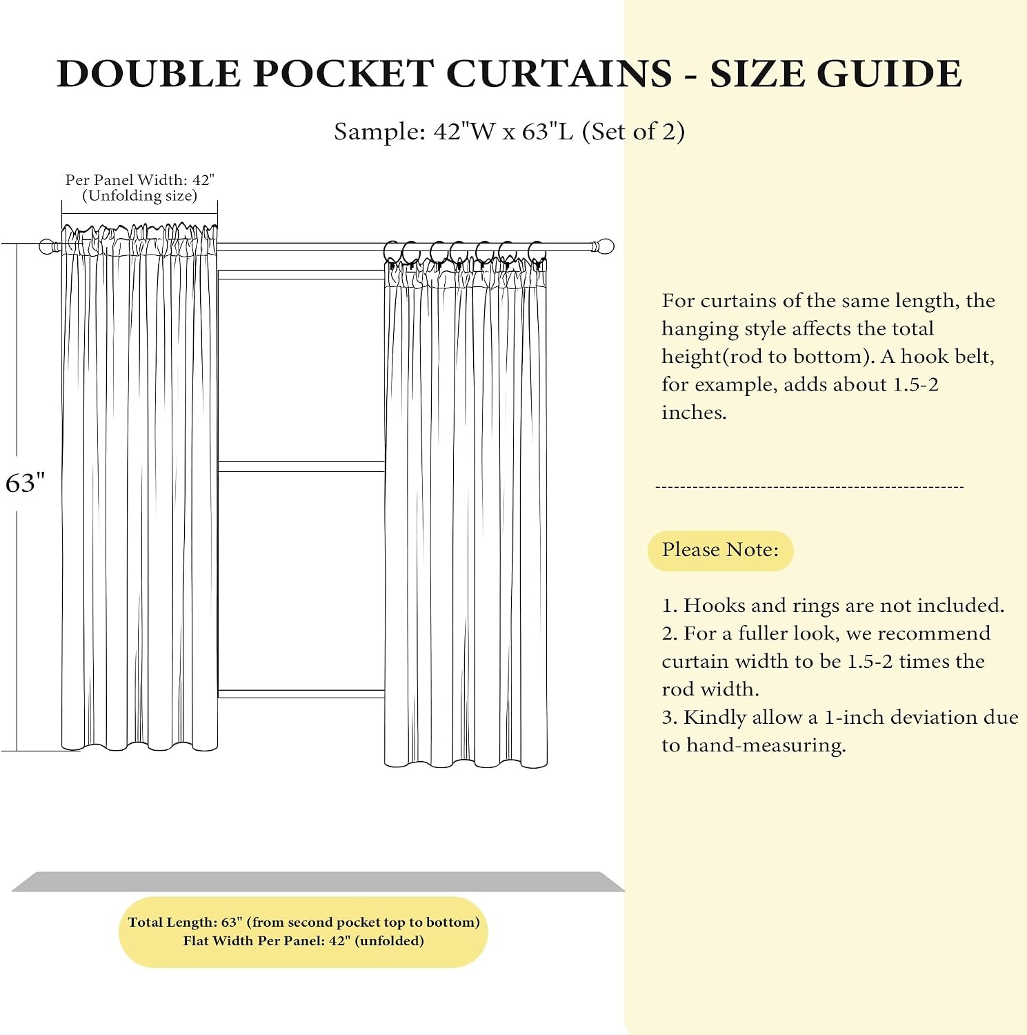 image:imageNICETOWN Black Velvet Blackout Curtains 96 inch Long 2 PanelsBrown Series Brown