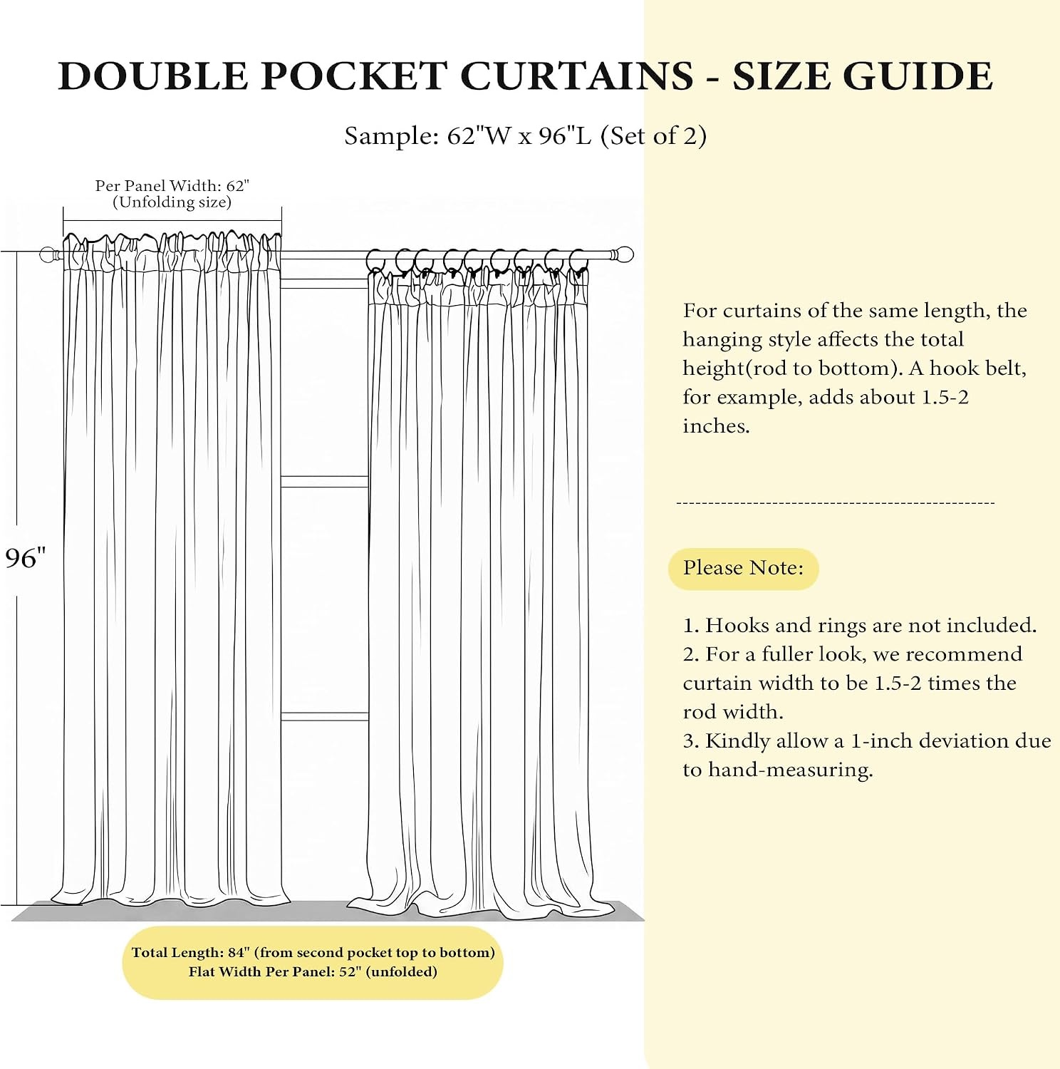 image:imageNICETOWN Black Velvet Blackout Curtains 96 inch Long 2 PanelsBrown Series Brown