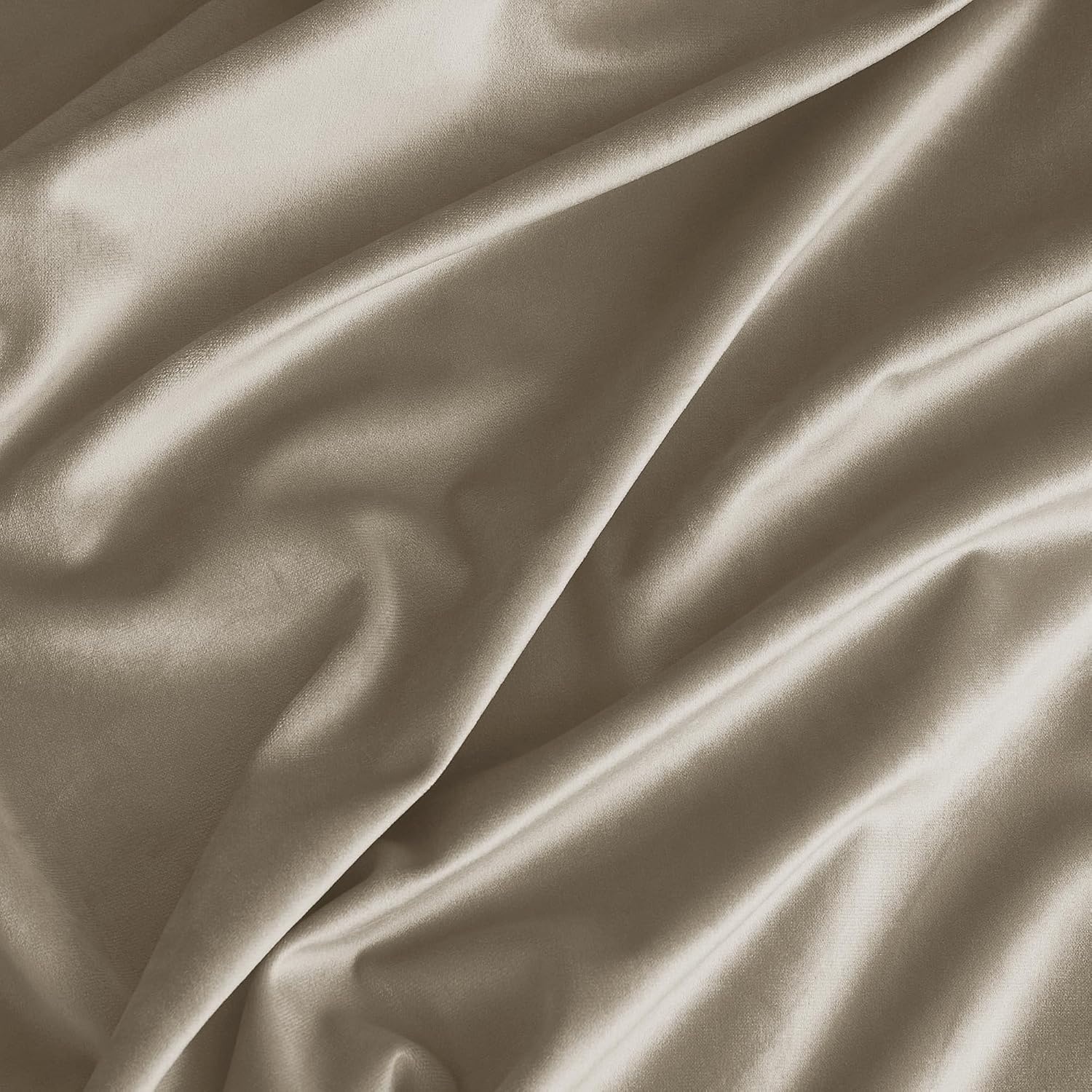 image:imageNICETOWN Black Velvet Blackout Curtains 96 inch Long 2 PanelsBrown Series Camel
