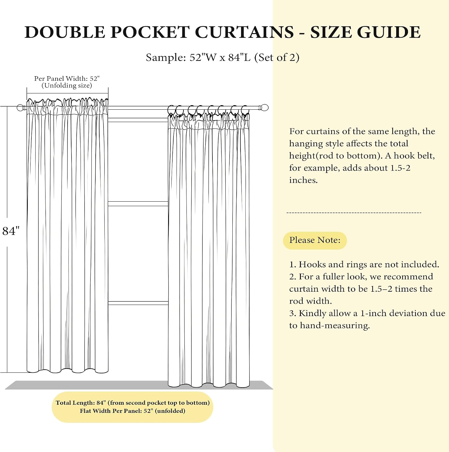 image:imageNICETOWN Black Velvet Blackout Curtains 96 inch Long 2 PanelsGrey Series Light Grey