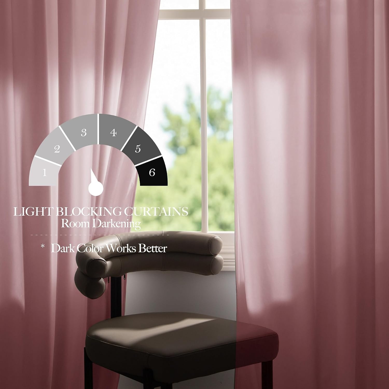 image:imageNICETOWN Black Velvet Blackout Curtains 96 inch Long 2 PanelsPink Series Baby Pink