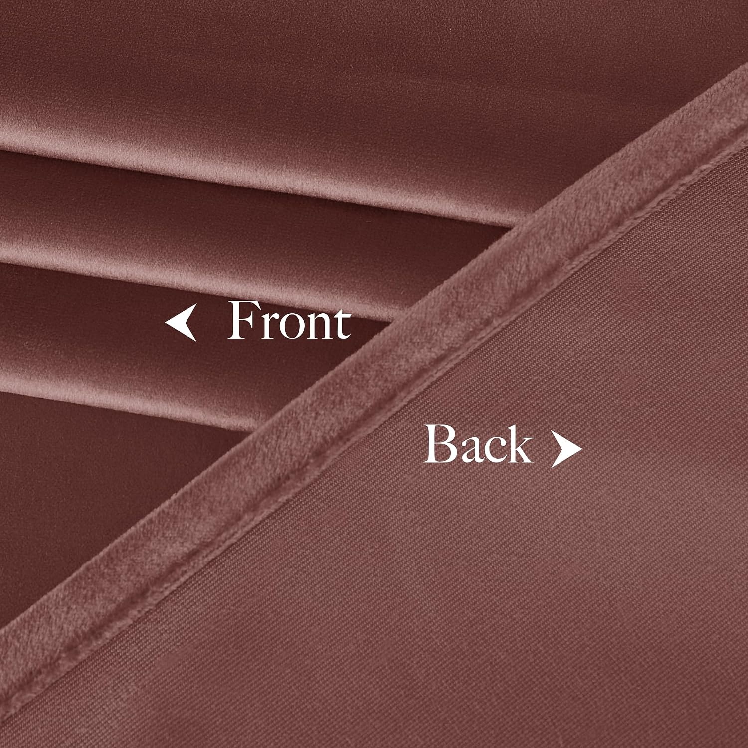 image:imageNICETOWN Black Velvet Blackout Curtains 96 inch Long 2 PanelsPurple Series Wild Rose