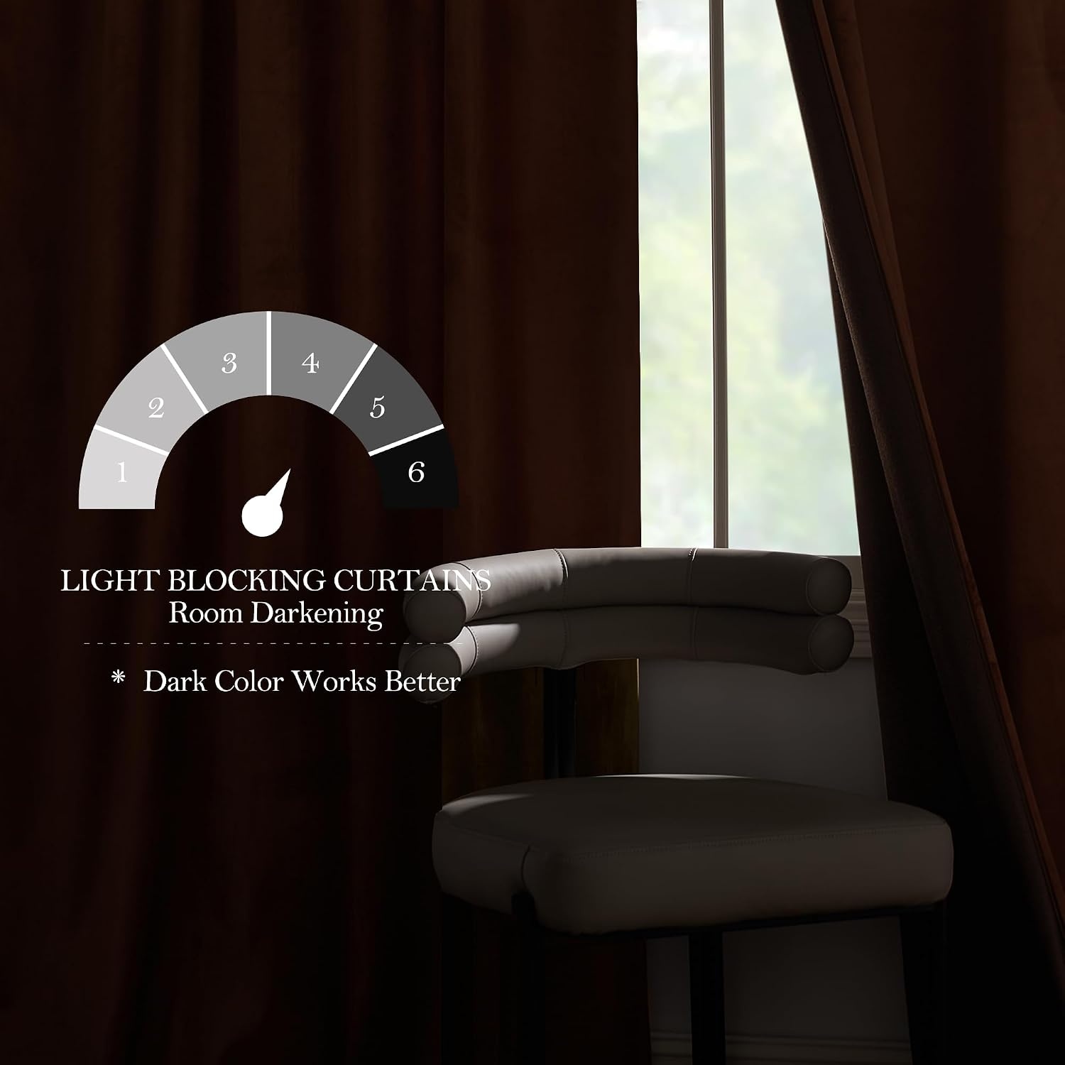 image:imageNICETOWN Black Velvet Blackout Curtains 96 inch Long 2 PanelsRed Series Red Orange