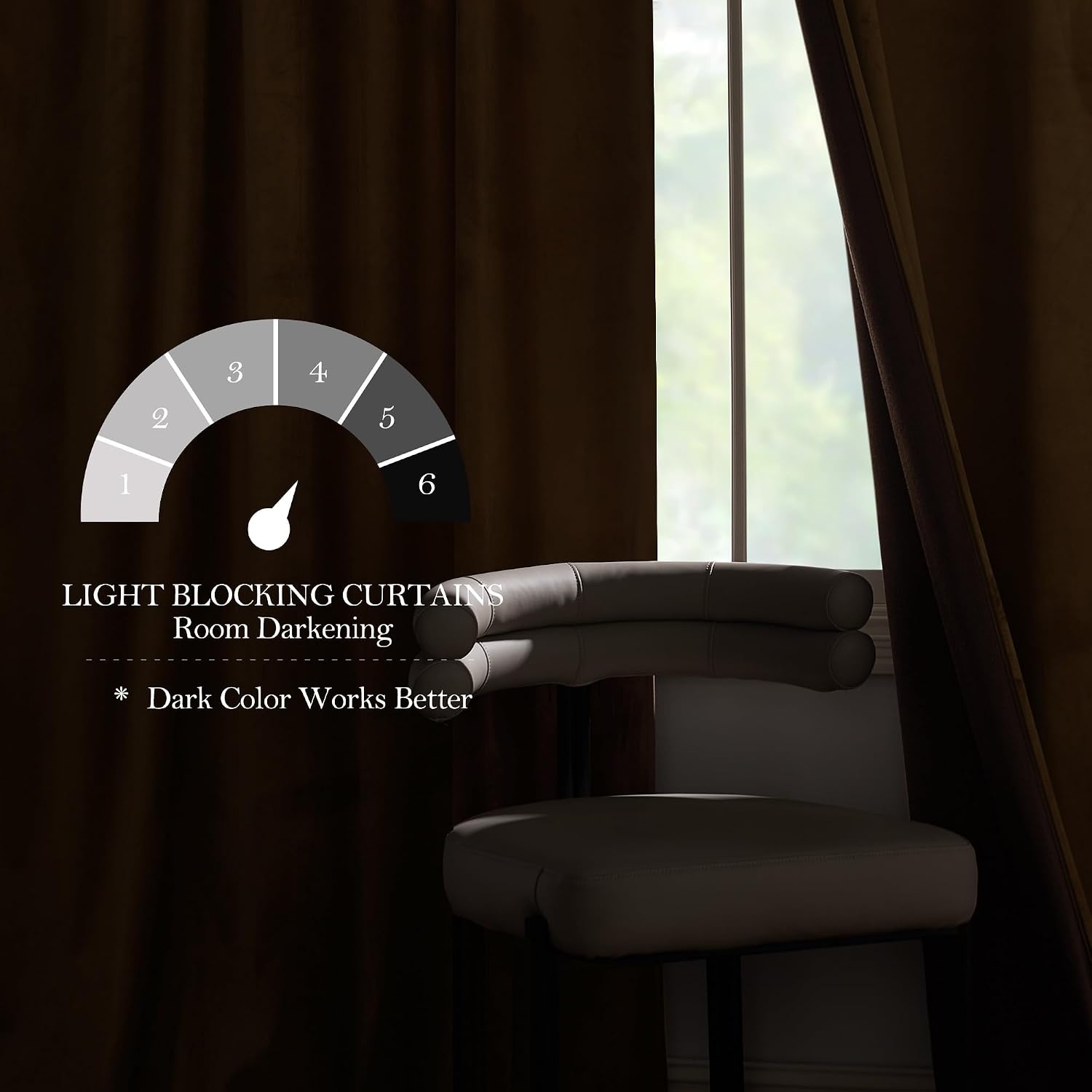 image:imageNICETOWN Black Velvet Blackout Curtains 96 inch Long 2 PanelsYellow Series Mustard Yellow