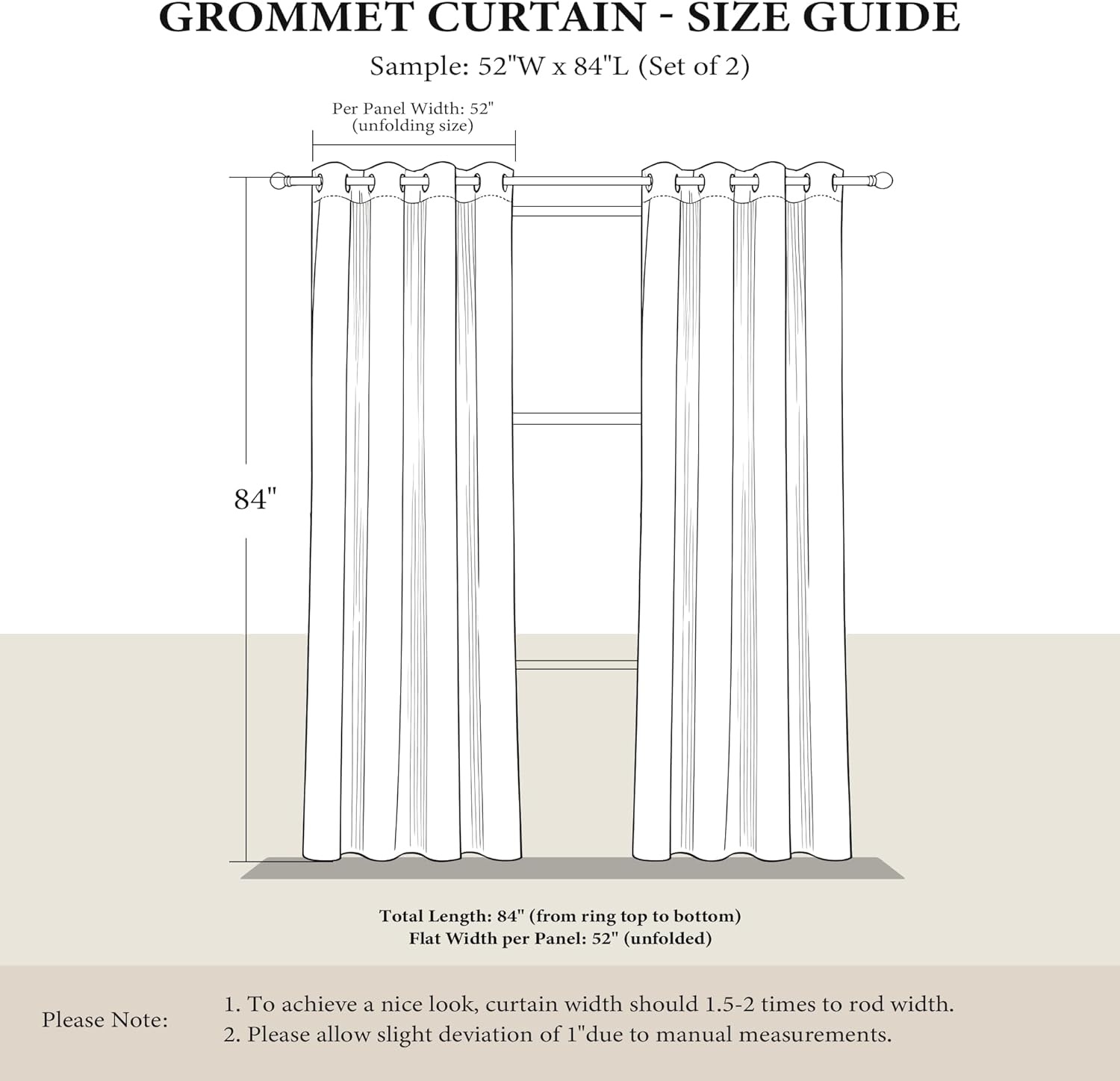 image:imageNICETOWN Grey Blackout Striped Pattern Curtains for Living Room 52 x 841 Aqua Blue