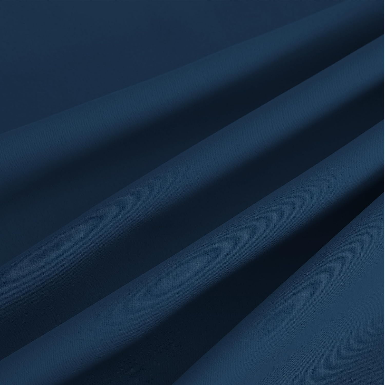 image:imageNICETOWN Grey Light Blocking Curtains 96 Inches Long 2 Panels for Living Room Bedroom Office Thermal Insulated Blackout Drapes Solid Grommet Noise Reducing Window Curtains W40Morrocan Blue