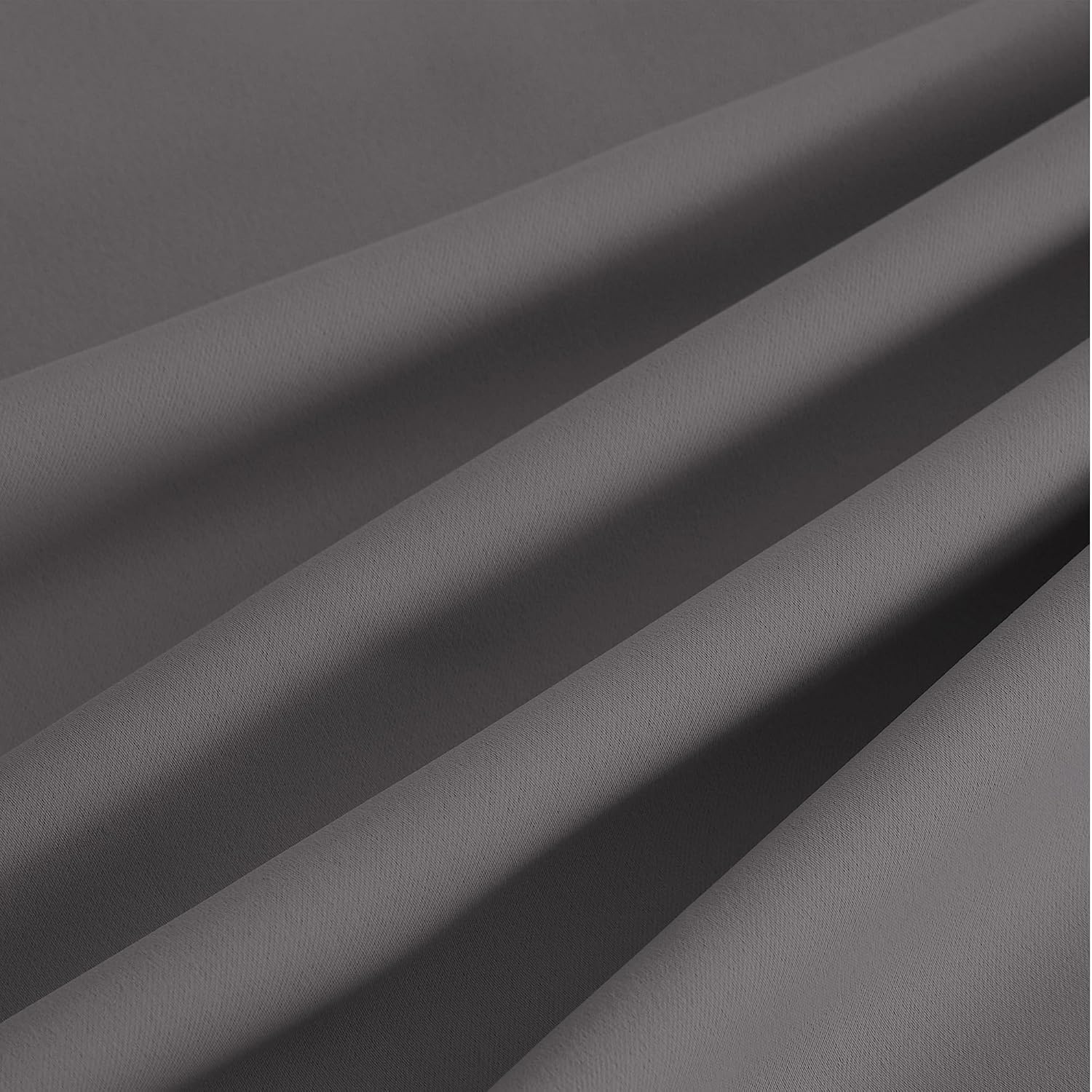 image:imageNICETOWN Grey Light Blocking Curtains 96 Inches Long 2 Panels for Living Room Bedroom Office Thermal Insulated Blackout Drapes Solid Grommet Noise Reducing Window Curtains W40Grey