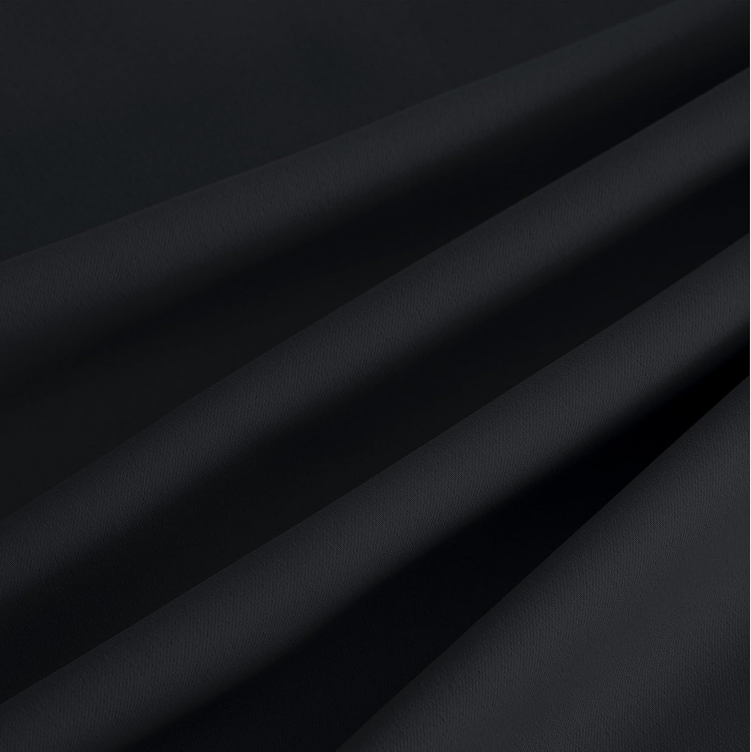 image:imageNICETOWN Grey Light Blocking Curtains 96 Inches Long 2 Panels for Living Room Bedroom Office Thermal Insulated Blackout Drapes Solid Grommet Noise Reducing Window Curtains W40Black