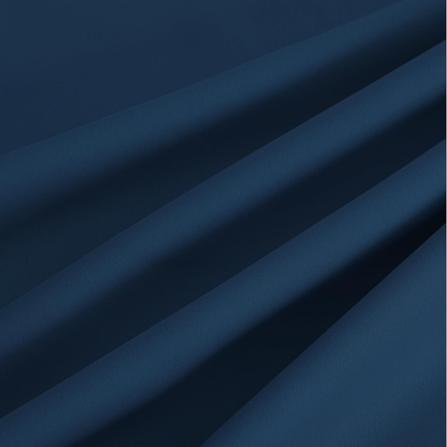 image:imageNICETOWN Grey Light Blocking Curtains 96 Inches Long 2 Panels for Living Room Bedroom Office Thermal Insulated Blackout Drapes Solid Grommet Noise Reducing Window Curtains W40Morrocan Blue