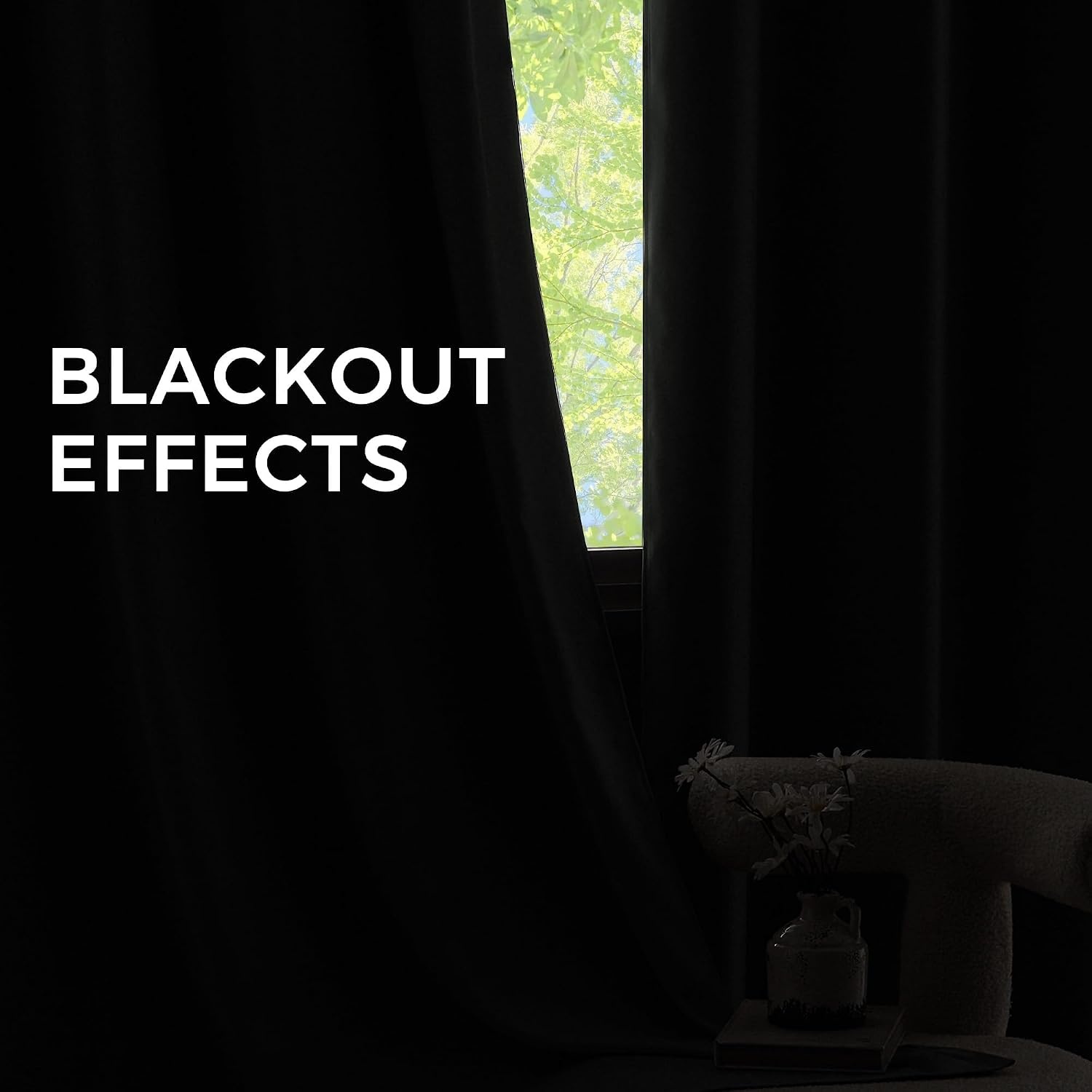 image:imageNICETOWN Grey Light Blocking Curtains 96 Inches Long 2 Panels for Living Room Bedroom Office Thermal Insulated Blackout Drapes Solid Grommet Noise Reducing Window Curtains W40Blush Pink