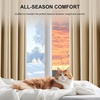 NICETOWN 100% Black Out Curtains 84 Inch Long, W52xL84, 2 Panels(Biscotti Beige)