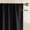 NICETOWN 100% Black Out Curtains 84 Inch Long, W52xL84, 2 Panels(Black)