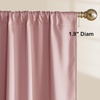 NICETOWN 100% Black Out Curtains 84 Inch Long, W52xL84, 2 Panels(Pink)