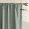 NICETOWN 100% Black Out Curtains 84 Inch Long, W52xL84, 2 Panels(Sage Green)