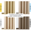 NICETOWN Biscotti Beige Blackout Curtains for Living Room 52″ x 84″ 2 PCs