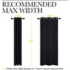 NICETOWN Black Blackout Curtains for Bedroom 42″ Wide x 63″ Long 2 Panels