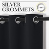 NICETOWN Black Blackout Curtains for Bedroom 42″ Wide x 63″ Long 2 Panels