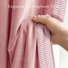 NICETOWN Black Velvet Blackout Curtains 96 inch Long 2 Panels(1 – Embroidered Trim – Blush Pink)
