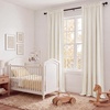 NICETOWN Black Velvet Blackout Curtains 96 inch Long 2 Panels(3 – Pom Pom – Ivory White)