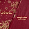 NICETOWN Black Velvet Blackout Curtains 96 inch Long 2 Panels(3 – Xmas Series – Red)