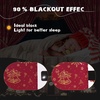 NICETOWN Black Velvet Blackout Curtains 96 inch Long 2 Panels(3 – Xmas Series – Red)