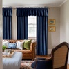 NICETOWN Black Velvet Blackout Curtains 96 inch Long 2 Panels(Blue Series – Navy Blue)