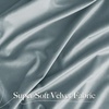 NICETOWN Black Velvet Blackout Curtains 96 inch Long 2 Panels(Blue Series – Stone Blue)