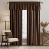 NICETOWN Black Velvet Blackout Curtains 96 inch Long 2 Panels(Brown Series – Brown)