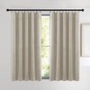 NICETOWN Black Velvet Blackout Curtains 96 inch Long 2 Panels(Brown Series – Camel)