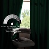 NICETOWN Black Velvet Blackout Curtains 96 inch Long 2 Panels(Green Series – Emerald Green)