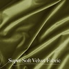 NICETOWN Black Velvet Blackout Curtains 96 inch Long 2 Panels(Green Series – Moss Green)