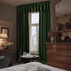 NICETOWN Black Velvet Blackout Curtains 96 inch Long 2 Panels(Green Series – Olive Green)