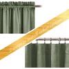 NICETOWN Black Velvet Blackout Curtains 96 inch Long 2 Panels(Green Series – Sage Green)