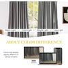 NICETOWN Black Velvet Blackout Curtains 96 inch Long 2 Panels(Grey Series – Light Grey)
