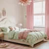 NICETOWN Black Velvet Blackout Curtains 96 inch Long 2 Panels(Pink Series – Baby Pink)