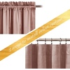 NICETOWN Black Velvet Blackout Curtains 96 inch Long 2 Panels(Pink Series – Dusty Pink)