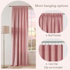 NICETOWN Black Velvet Blackout Curtains 96 inch Long 2 Panels(Pink Series – Light Pink)