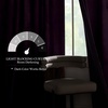 NICETOWN Black Velvet Blackout Curtains 96 inch Long 2 Panels(Purple Series – Dark Purple)