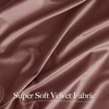 NICETOWN Black Velvet Blackout Curtains 96 inch Long 2 Panels(Purple Series – Wild Rose)