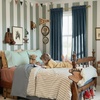 NICETOWN Black Velvet Blackout Curtains 96 inch Long 2 Panels(Slate Blue)