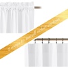NICETOWN Black Velvet Blackout Curtains 96 inch Long 2 Panels(White Series – Pure White)