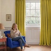 NICETOWN Black Velvet Blackout Curtains 96 inch Long 2 Panels(Yellow & Green Series – Chartreuse Yellow)