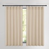 NICETOWN Black Velvet Blackout Curtains 96 inch Long 2 Panels(Yellow Series – Beige)