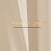 NICETOWN Black Velvet Blackout Curtains 96 inch Long 2 Panels(Yellow Series – Beige)