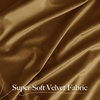 NICETOWN Black Velvet Blackout Curtains 96 inch Long 2 Panels(Yellow Series – Gold Brown)