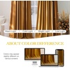 NICETOWN Black Velvet Blackout Curtains 96 inch Long 2 Panels(Yellow Series – Mustard Yellow)