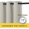 NICETOWN Blackout Curtain for Patio Sliding Door – Grommet Extra Wide Sliding Door Curtains Room Darkening Weighted Drape for Living Room/Patio (Natural, W100 x L84, 1 Panel)